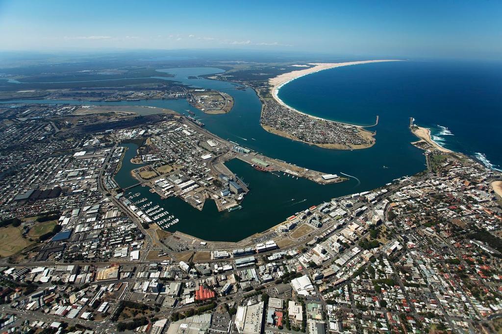 Newcastle Harbour with NCYC visible © Newcastle Port Corporation